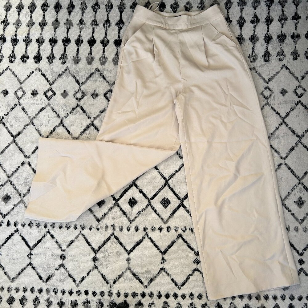 MOR Collections Pocketed High-Rise Wide Leg Trouser